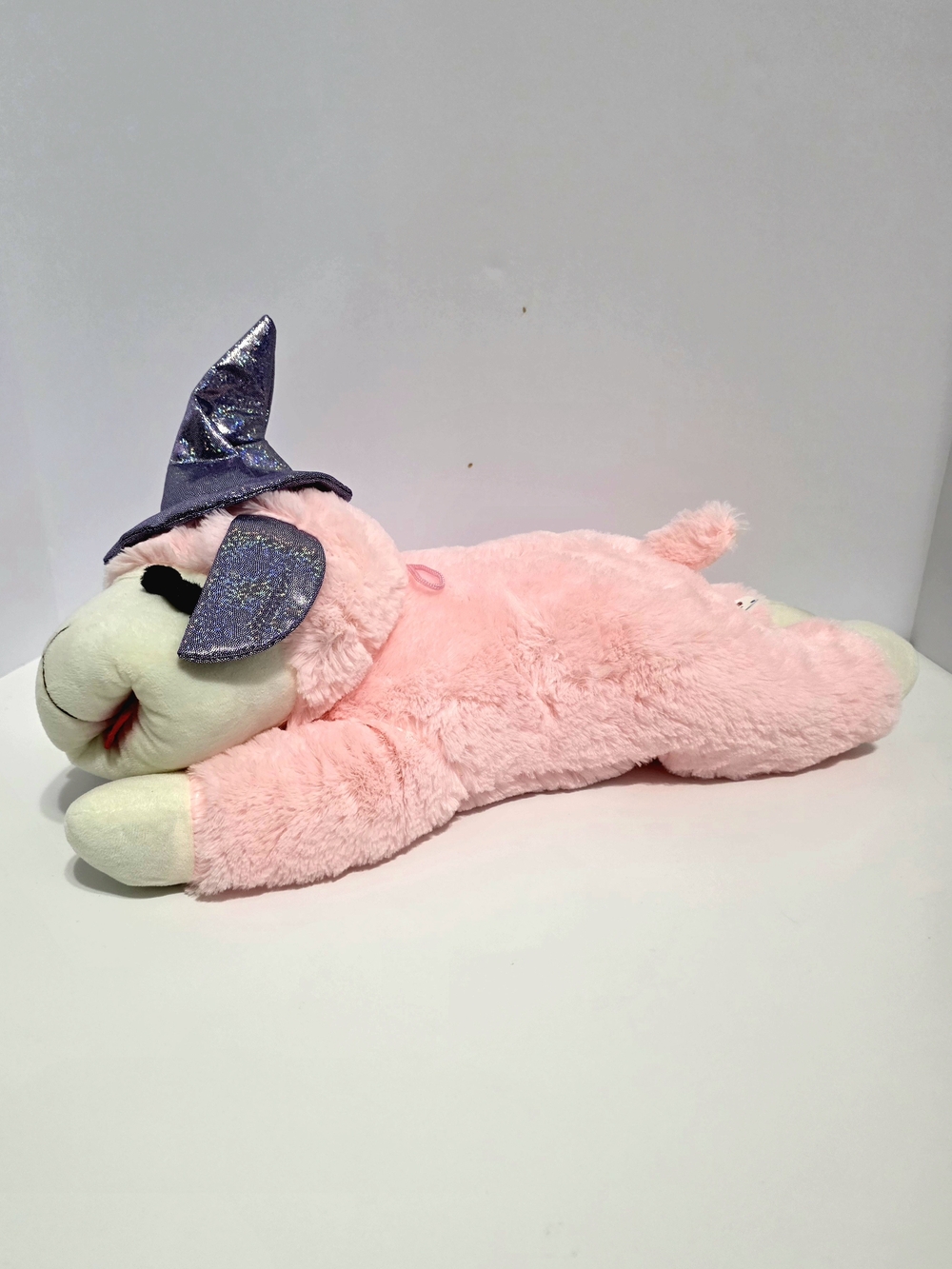 Multipet Halloween Lamb Chop Witch Jumbo Plush Dog Toy Pink & Purple 18 Inches